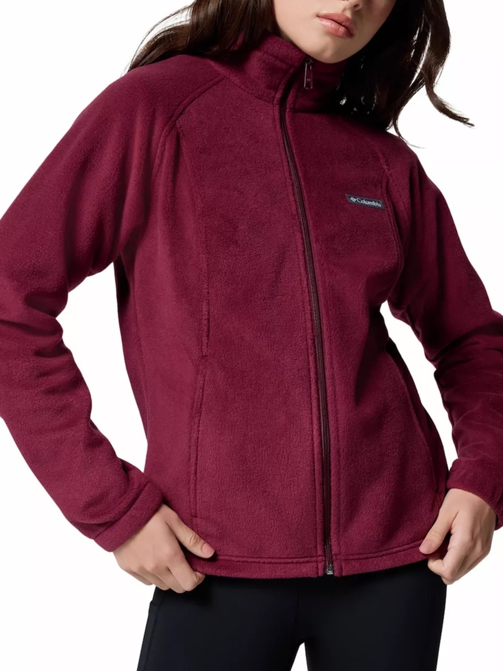 COLUMBIA BENTON SPRINGS FULL ZIP FLEECE JACKET RICH WINE - XL